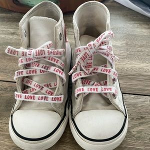 White Heart Converse Valentines